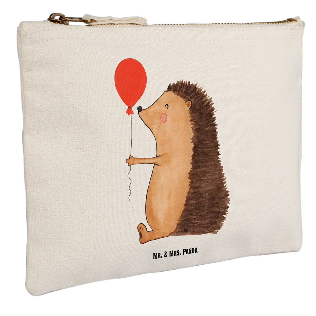 Schminktasche Igel mit Luftballon Schminktasche, Kosmetiktasche, Kosmetikbeutel, Stiftemäppchen, Etui, Federmappe, Makeup, XXL, Schminketui, Kosmetiketui, Schlamperetui, Tiermotive, Gute Laune, lustige Sprüche, Tiere, Igel, Geburtstag, Herzlichen Glückwunsch, Glückwunsch, Geburtstagskind, Ballon, Happy Birthday