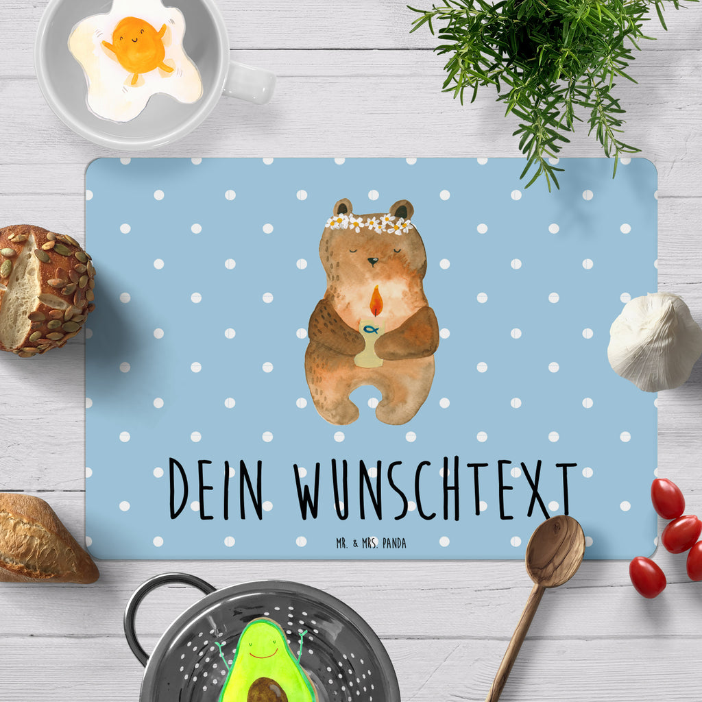 Personalisiertes Tischset Kommunion-Bär Personalisiertes Tischet, Personalisierter Tischuntersetzer, Personalisiertes Platzset, tischset personalisiert, personalisiertes tischset, personalisierte platzsets, platzset personalisiert, personalisierte platzdeckchen, platzdeckchen personalisiert, tischset mit namen, platzdeckchen mit namen, platzset mit namen abwaschbar, platzset mit namen, tischset abwaschbar mit namen, Bär, Teddy, Teddybär, Kommunion, Gottes Segen, Taufkerze, katholisch