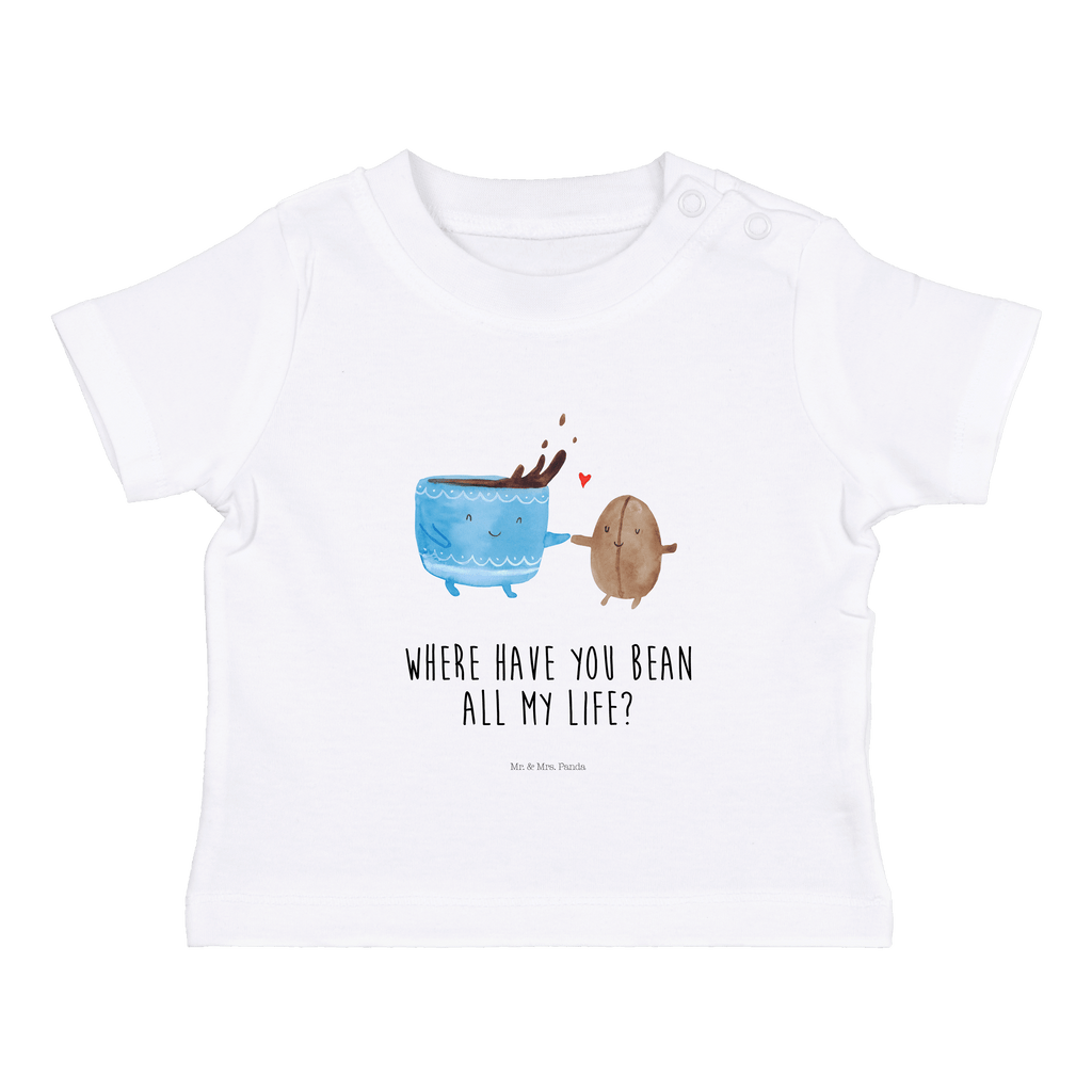 Organic Baby Shirt Kaffee Bohne Baby T-Shirt, Jungen Baby T-Shirt, Mädchen Baby T-Shirt, Shirt, Tiermotive, Gute Laune, lustige Sprüche, Tiere, Kaffee, Kaffeebohne, Genuss, Zufriedenheit, Glück