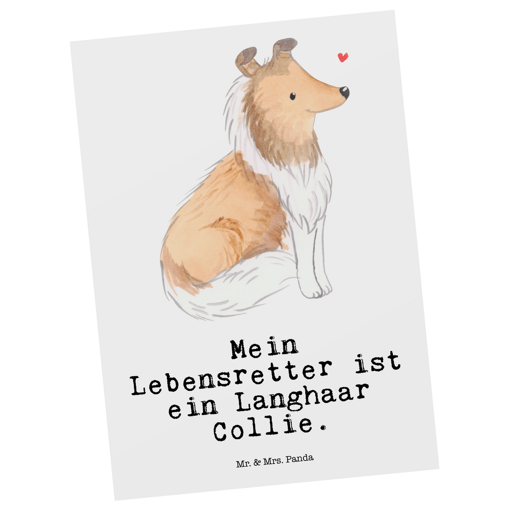 Postkarte Langhaar Collie Lebensretter Postkarte, Karte, Geschenkkarte, Grußkarte, Einladung, Ansichtskarte, Geburtstagskarte, Einladungskarte, Dankeskarte, Ansichtskarten, Einladung Geburtstag, Einladungskarten Geburtstag, Hund, Hunderasse, Rassehund, Hundebesitzer, Geschenk, Tierfreund, Schenken, Welpe, Langhaar Collie, britischer Hütehund