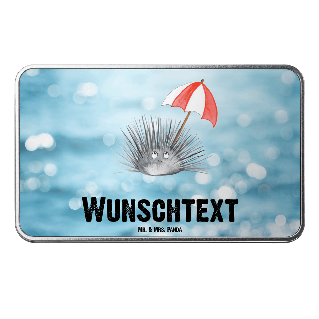 Personalisierte Metalldose Seeigel Personalisierte Metalldose, Dose mit Namen, Namensdose, Kiste mit Namen, Namenskiste, Meerestiere, Meer, Urlaub, Seeigel, Achtsamkeit, Selbstakzeptanz, Selbstliebe, Hier und Jetzt, Leben, Lebe