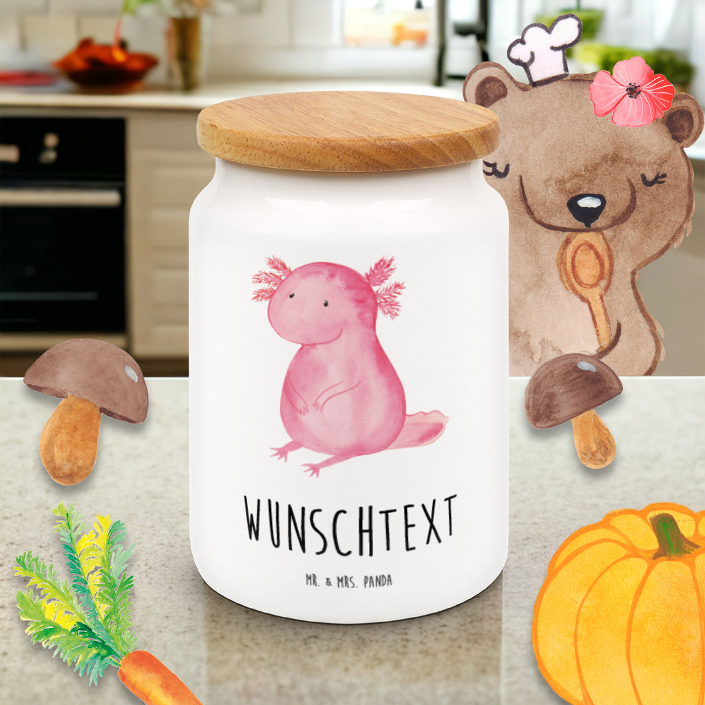 Personalisierte Vorratsdose Axolotl Personalisierte Vorratsdose, Personalisierte Keksdose, Personalisierte Keramikdose, Personalisierte Leckerlidose, Personalisierte Dose, Personalisierter Vorratsbehälter, Personalisierte Aufbewahrungsdose, Axolotl, Molch, Axolot, vergnügt, fröhlich, zufrieden, Lebensstil, Weisheit, Lebensweisheit, Liebe, Freundin