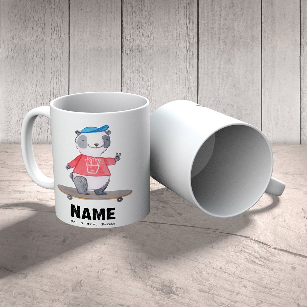 Personalisierte Tasse Panda Longboard fahren Personalisierte Tasse, Namenstasse, Wunschname, Personalisiert, Tasse, Namen, Drucken, Tasse mit Namen, Geschenk, Sport, Sportart, Hobby, Schenken, Danke, Dankeschön, Auszeichnung, Gewinn, Sportler, Longboard fahren, Skaten