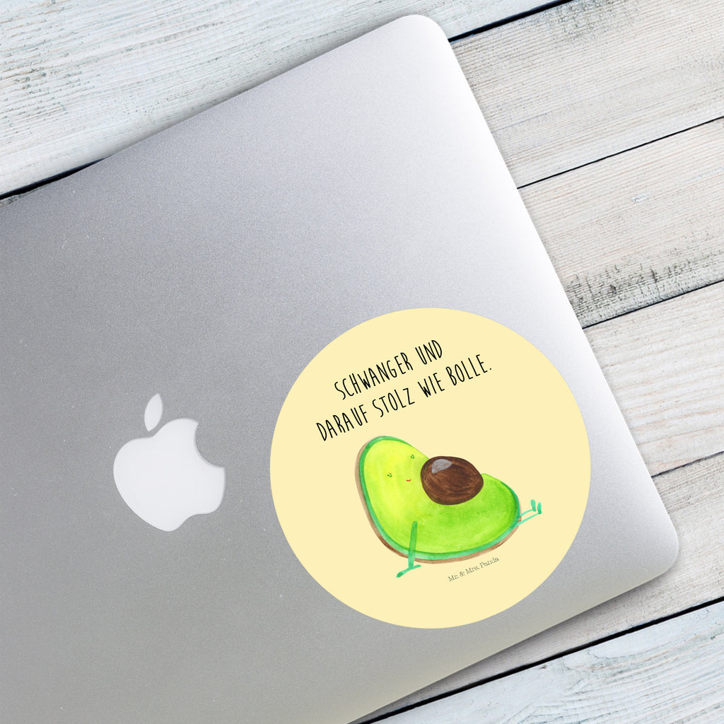 Rund Aufkleber Avocado schwanger Sticker, Aufkleber, Etikett, Avocado, Veggie, Vegan, Gesund, schwanger, Schwangerschaft, Babyparty, Babyshower