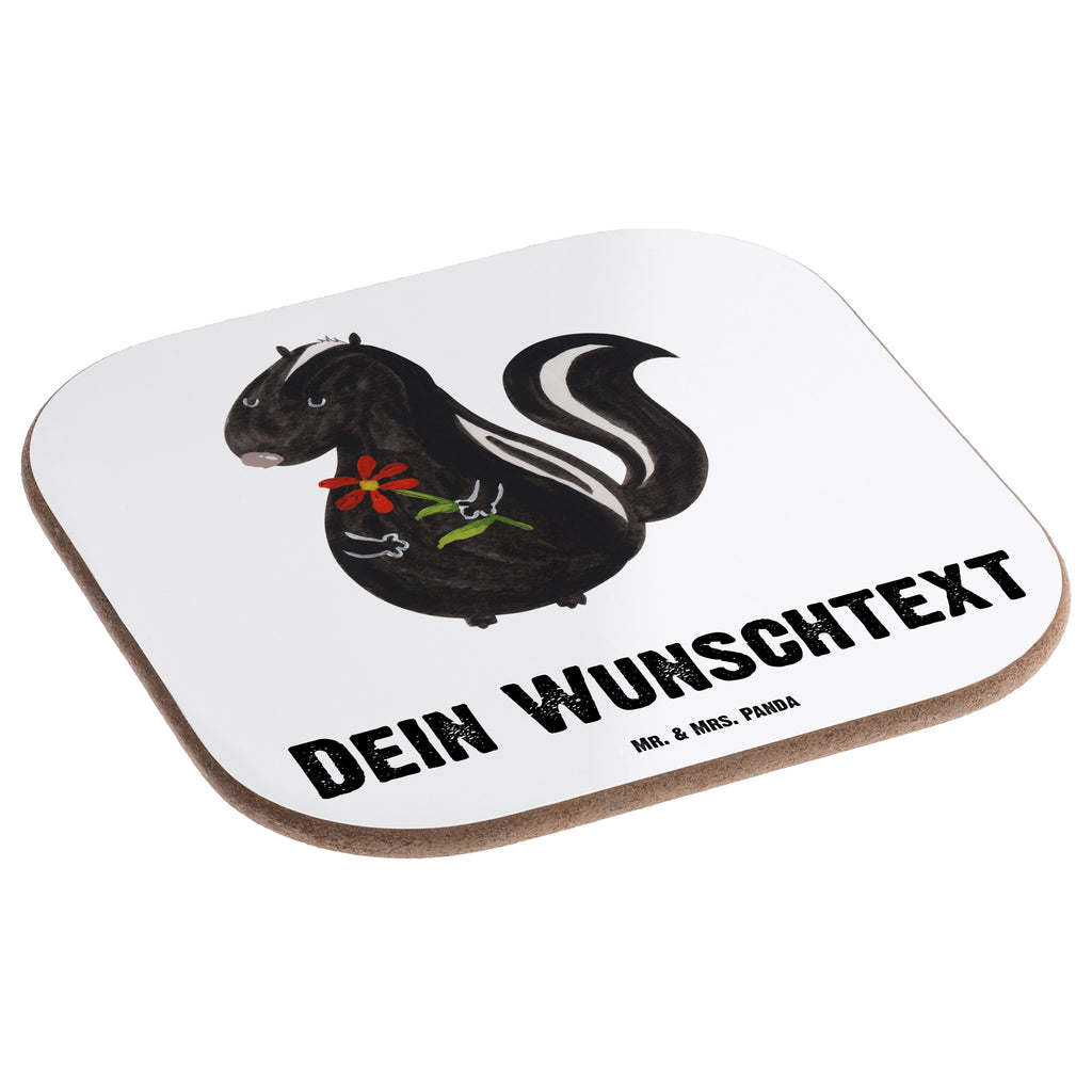 Personalisierte Untersetzer Stinktier Blume Personalisierte Untersetzer, PErsonalisierte Bierdeckel, Personalisierte Glasuntersetzer, Peronalisierte Untersetzer Gläser, Personalisiert Getränkeuntersetzer, Untersetzer mit Namen, Bedrucken, Personalisieren, Namensaufdruck, Stinktier, Skunk, Wildtier, Raubtier, Stinker, Stinki, Tagträumer, verträumt, Dreams, Träume