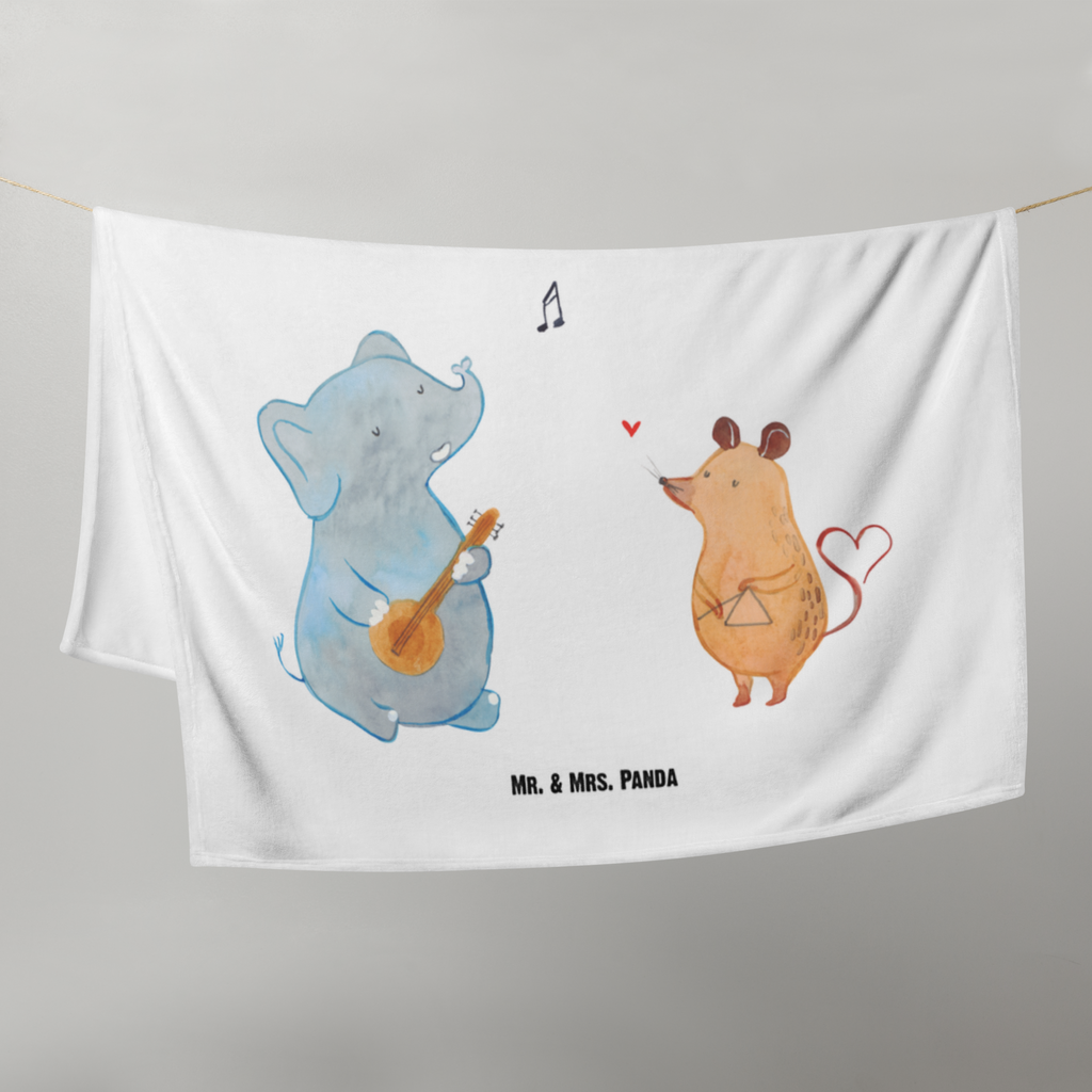 Babydecke Big Band Babydecke, Babygeschenk, Geschenk Geburt, Babyecke Kuscheldecke, Krabbeldecke, Tiermotive, Gute Laune, lustige Sprüche, Tiere, Hund, Pinguin, Maus, Elefant, Delfin, Gitarre, Band, Triangel, Musikanten, Musik