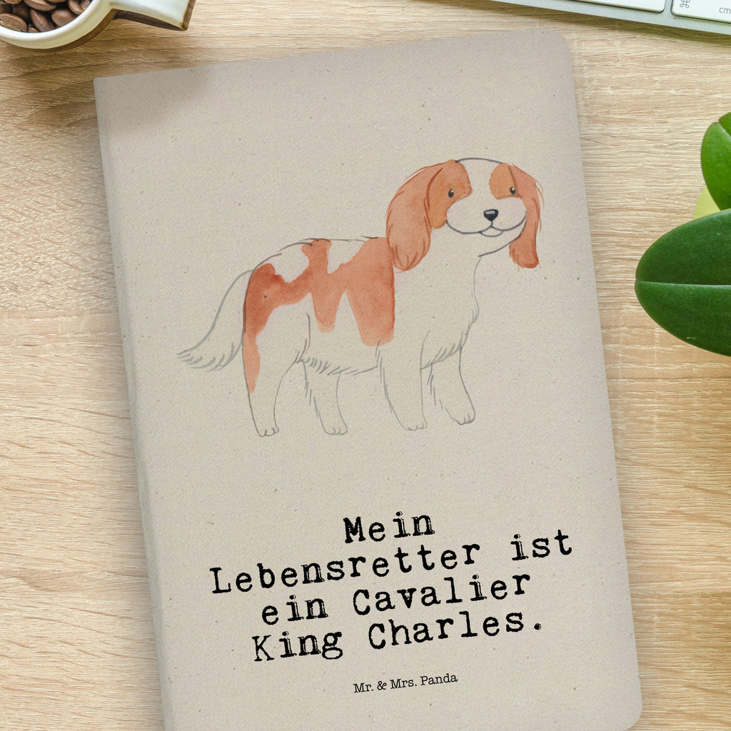 Baumwoll Notizbuch Cavalier King Charles Spaniel Lebensretter Notizen, Eintragebuch, Tagebuch, Notizblock, Adressbuch, Journal, Kladde, Skizzenbuch, Notizheft, Schreibbuch, Schreibheft, Hund, Hunderasse, Rassehund, Hundebesitzer, Geschenk, Tierfreund, Schenken, Welpe, Cavalier King Charles Spaniel