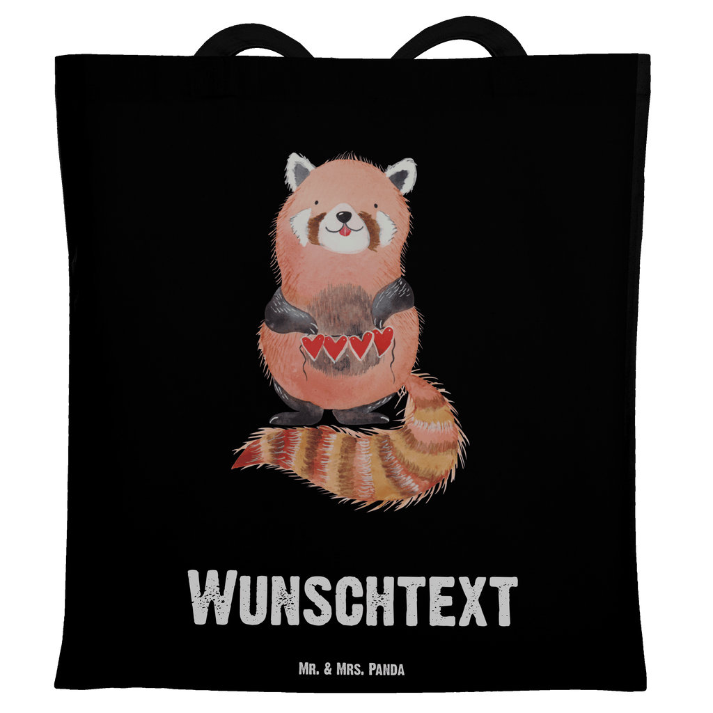 Personalisierte Tragetasche Roter Panda Personalisierte Beuteltasche, Personalisierter Beutel, Personalisierte Einkaufstasche, Personalisierter Jutebeutel, Personalisierter Stoffbeutel, Tragetasche mit Namen, Einkaufstasche mit Namen, Stoffbeutel mit Namen, Personalisierte Tasche, Personalisierte Jutetasche, Personalisierte Kindergartentasche, Tiermotive, Gute Laune, lustige Sprüche, Tiere, Panda, Liebe, Rot, Herz, Liebling, Lieblingsmensch