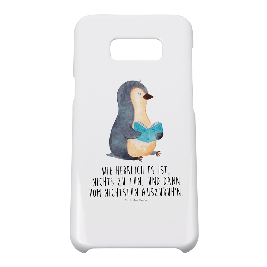 Handyhülle Pinguin Buch Iphone XR Handyhülle, Iphone XR, Handyhülle, Premium Kunststoff, Pinguin, Pinguine, Buch, Lesen, Bücherwurm, Nichtstun, Faulenzen, Ferien, Urlaub, Freizeit