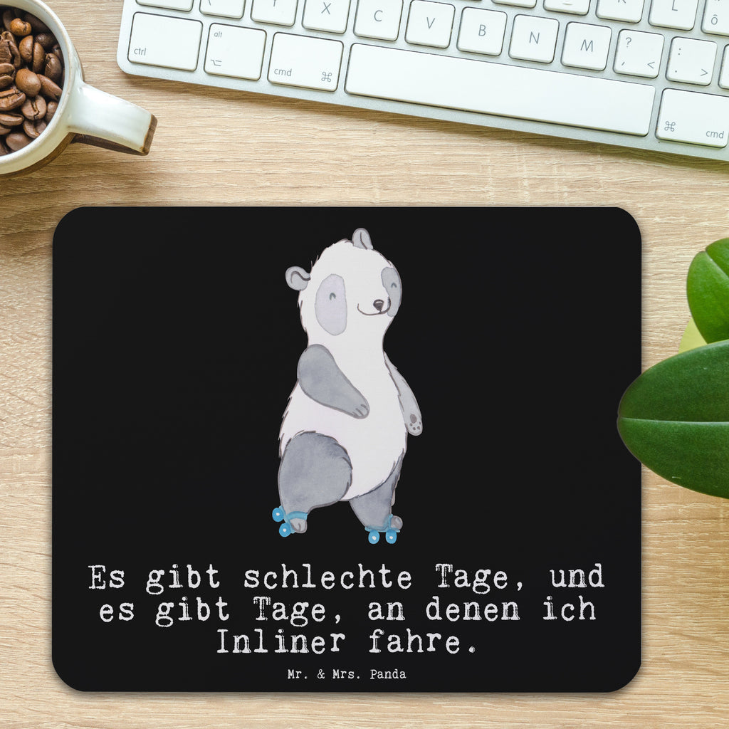 Mauspad Panda Inliner fahren Tage Mousepad, Computer zubehör, Büroausstattung, PC Zubehör, Arbeitszimmer, Mauspad, Einzigartiges Mauspad, Designer Mauspad, Mausunterlage, Mauspad Büro, Geschenk, Sport, Sportart, Hobby, Schenken, Danke, Dankeschön, Auszeichnung, Gewinn, Sportler, Inliner fahren, Rollschuh fahren, Rollerblades, inlinern