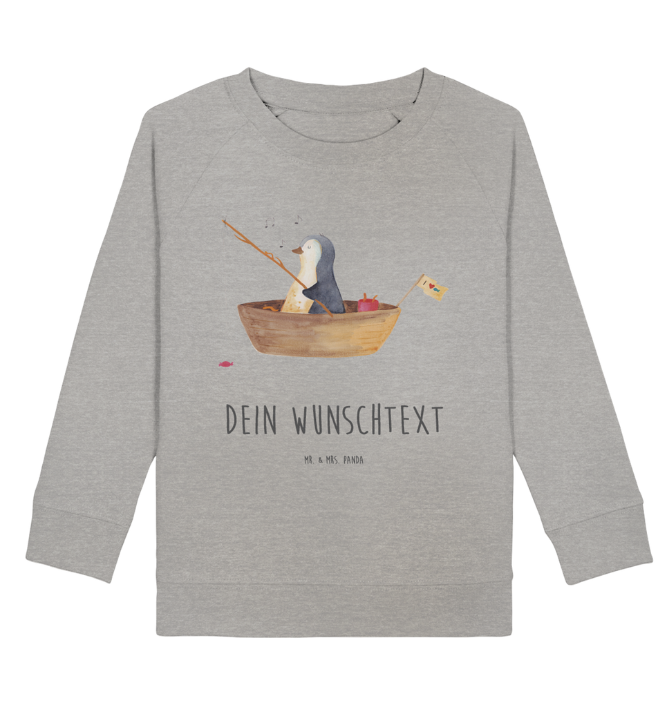 Personalisierter Kinder Pullover Pinguin Angelboot Personalisierter Kinder Pullover, Personalisiertes Kinder Sweatshirt, Jungen, Mädchen, Pinguin, Pinguine, Angeln, Boot, Angelboot, Lebenslust, Leben, genießen, Motivation, Neustart, Neuanfang, Trennung, Scheidung, Geschenkidee Liebeskummer