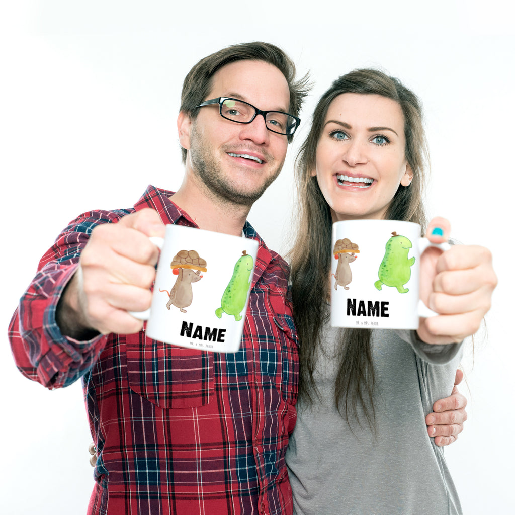 Personalisierte Tasse Schildkröte & Maus Personalisierte Tasse, Namenstasse, Wunschname, Personalisiert, Tasse, Namen, Drucken, Tasse mit Namen, Schildkröte, Maus, Freunde, Freundinnen, beste Freunde, beste Freundinnen