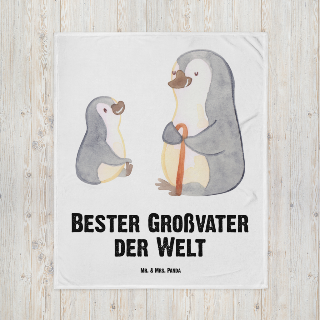 Kuscheldecke Pinguin Bester Großvater der Welt Decke, Wohndecke, Tagesdecke, Wolldecke, Sofadecke, für, Dankeschön, Geschenk, Schenken, Geburtstag, Geburtstagsgeschenk, Geschenkidee, Danke, Bedanken, Mitbringsel, Freude machen, Geschenktipp, Großvater, Grossvater, Opa, Opi. Großpapa, Großeltern, enkel, Enkelin, Enkelkind, Kleinigkeit, Oppa, Oppi, Bester