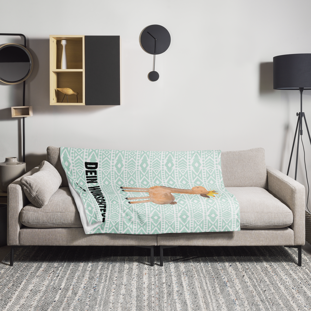 Personalisierte Decke Lama König Personalisierte Decke, Decke mit Namen, Kuscheldecke mit Namen, Decke bedrucken, Kuscheldecke bedrucken, Lama, Alpaka, Lamas, König, Königin, Freundin, Mama, Papa, Büro Kollege, Kollegin, Chef, Vorgesetzter, Abi, Abitur