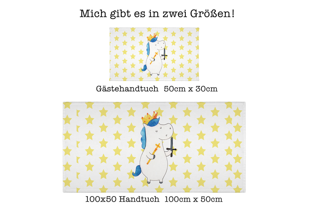 Handtuch Einhorn König mit Schwert Handtuch, Badehandtuch, Badezimmer, Handtücher, groß, Kinder, Baby, Einhorn, Einhörner, Einhorn Deko, Pegasus, Unicorn, König, Ritter, Mittelalter