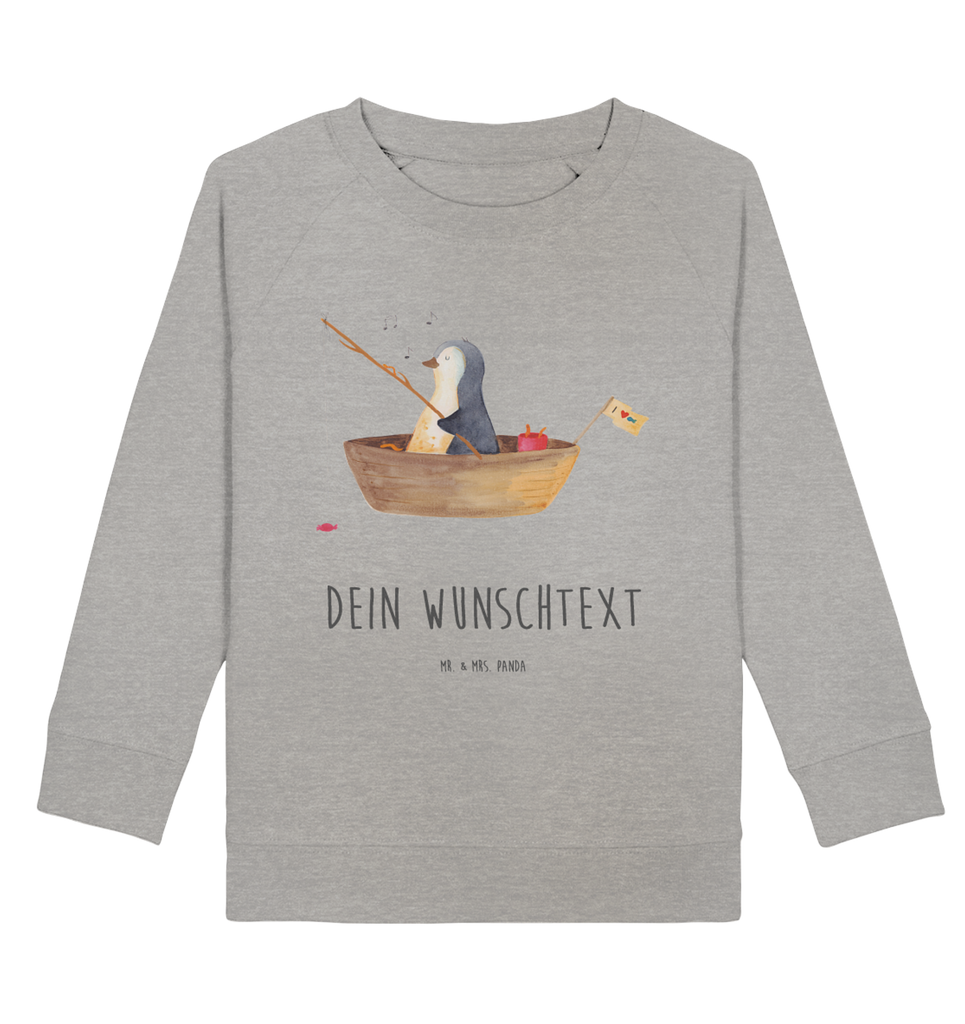 Personalisierter Kinder Pullover Pinguin Angelboot Personalisierter Kinder Pullover, Personalisiertes Kinder Sweatshirt, Jungen, Mädchen, Pinguin, Pinguine, Angeln, Boot, Angelboot, Lebenslust, Leben, genießen, Motivation, Neustart, Neuanfang, Trennung, Scheidung, Geschenkidee Liebeskummer