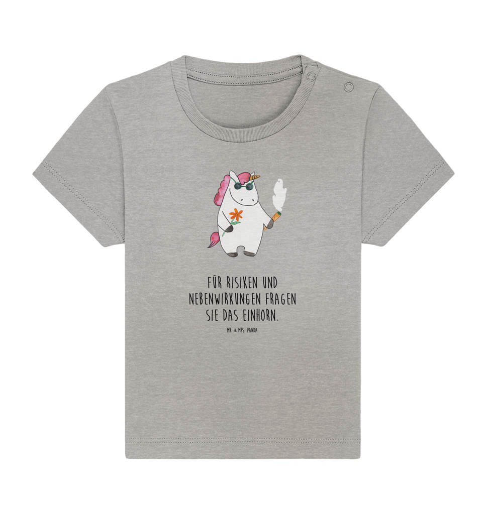 Organic Baby Shirt Einhorn Woodstock Baby T-Shirt, Jungen Baby T-Shirt, Mädchen Baby T-Shirt, Shirt, Einhorn, Einhörner, Einhorn Deko, Pegasus, Unicorn, Kiffen, Joint, Zigarette, Alkohol, Party, Spaß. lustig, witzig, Woodstock