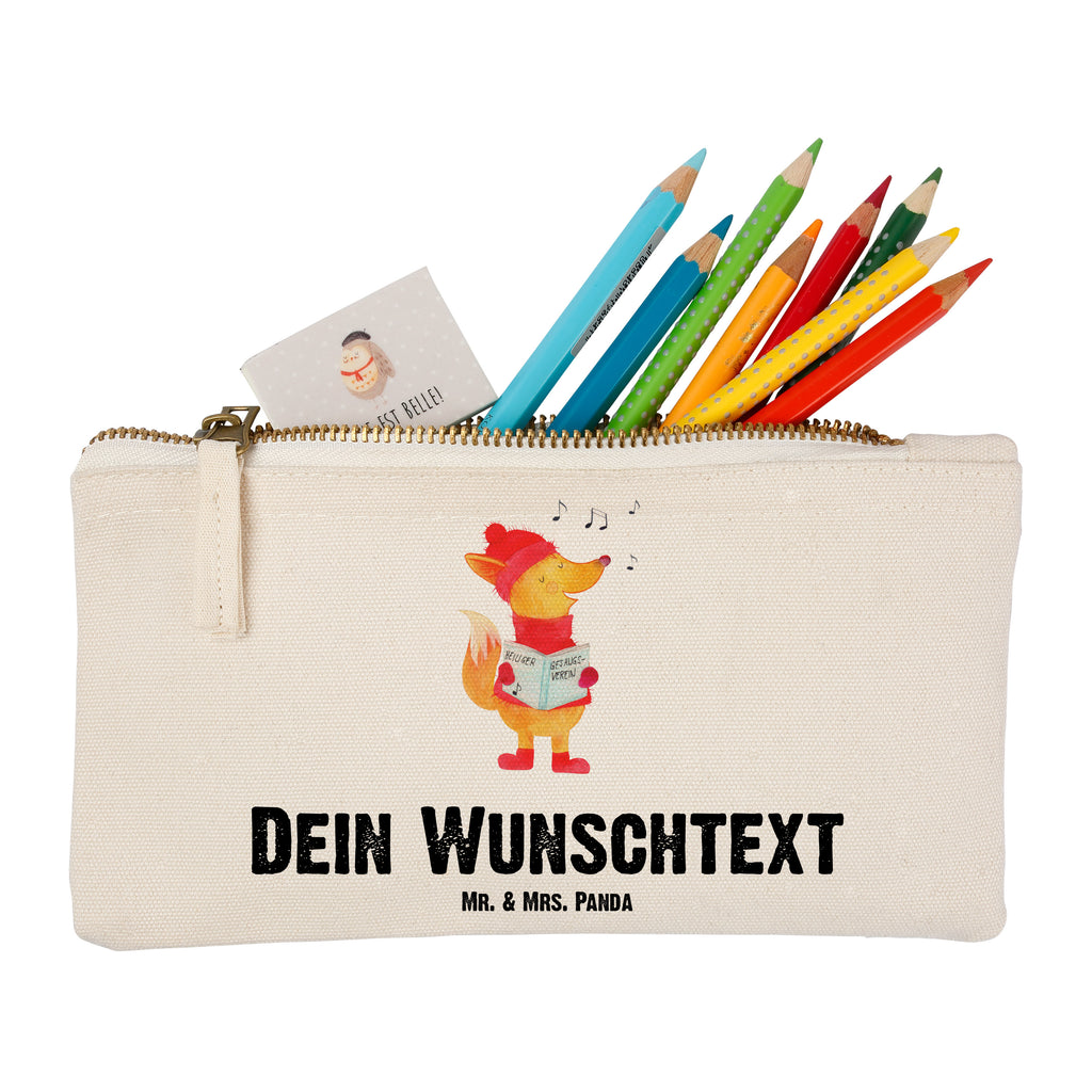 Personalisierte Schminktasche Fuchs Sänger Personalisierte Schminktasche, Personalisierte Kosmetiktasche, Personalisierter Kosmetikbeutel, Personalisiertes Stiftemäppchen, Personalisiertes Etui, Personalisierte Federmappe, Personalisierte Makeup Bag, Personalisiertes Schminketui, Personalisiertes Kosmetiketui, Personalisiertes Schlamperetui, Schminktasche mit Namen, Kosmetiktasche mit Namen, Kosmetikbeutel mit Namen, Stiftemäppchen mit Namen, Etui mit Namen, Federmappe mit Namen, Makeup Bg mit Namen, Schminketui mit Namen, Kosmetiketui mit Namen, Schlamperetui mit Namen, Schminktasche personalisieren, Schminktasche bedrucken, Schminktasche selbst gestalten, Winter, Weihnachten, Weihnachtsdeko, Nikolaus, Advent, Heiligabend, Wintermotiv, Fuchs, Füchse, Sänger, Geschenk Sänger, Singen, Weihnachtslieder