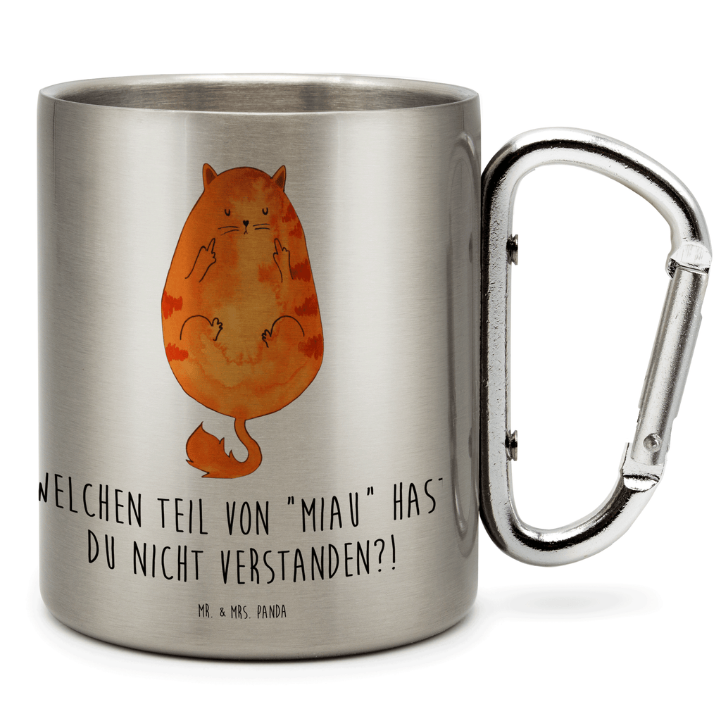 Edelstahlbecher Katze Mittelfinger Edelstahltasse, Karabiner, Edelstahlbecher, Outdoor, Camping, Tasse, Becher, Katze, Katzenmotiv, Katzenfan, Katzendeko, Katzenfreund, Katzenliebhaber, Katzenprodukte, Katzenartikel, Katzenaccessoires, Katzensouvenirs, Katzenliebhaberprodukte, Katzenmotive, Katzen, Kater, Mietze, Cat, Cats