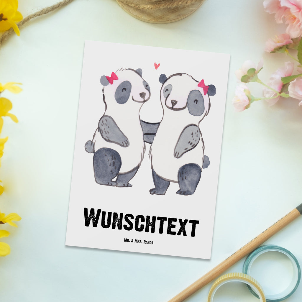 Personalisierte Postkarte Panda Beste Blutsschwester der Welt Postkarte mit Namen, Postkarte bedrucken, Postkarte mit Wunschtext, Postkarte personalisierbar, Geschenkkarte mit Namen, Grußkarte mit Namen, Karte mit Namen, Einladung mit Namen, Ansichtskarte mit Namen, Geschenkkarte mit Wunschtext, Grußkarte mit Wunschtext, Karte mit Wunschtext, Einladung mit Wunschtext, Ansichtskarte mit Wunschtext, für, Dankeschön, Geschenk, Schenken, Geburtstag, Geburtstagsgeschenk, Geschenkidee, Danke, Bedanken, Mitbringsel, Freude machen, Geschenktipp, Blutsschwester, Blutsgeschwister, Freundin, Bae, Schwestern, Schwester, Geschwister, Schwesterherz, Sister, Familie, Kleinigkeit, Beste, Tochter, Liebe