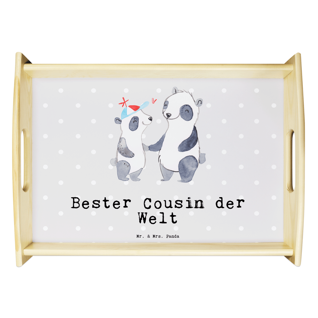 Serviertablett Panda Bester Cousin der Welt Serviertablett, Tablett, Holztablett, Küchentablett, Dekotablett, Frühstückstablett, für, Dankeschön, Geschenk, Schenken, Geburtstag, Geburtstagsgeschenk, Geschenkidee, Danke, Bedanken, Mitbringsel, Freude machen, Geschenktipp, Cousin, Kousin, Vetter, Sohn von Onkel, Sohn von Tante, Familie, Verwandtschaft, Cousine