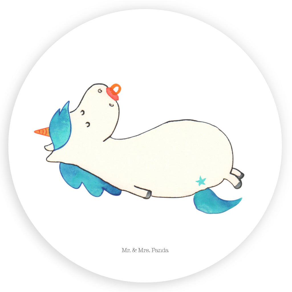 Rund Aufkleber Einhorn Schnullie Sticker, Aufkleber, Etikett, Einhorn, Einhörner, Einhorn Deko, Pegasus, Unicorn, Baby, Kleinkind, Geburt, Geburtstag, Säugling, Schnuller, Geschenk Geburt, Mutter, Mama