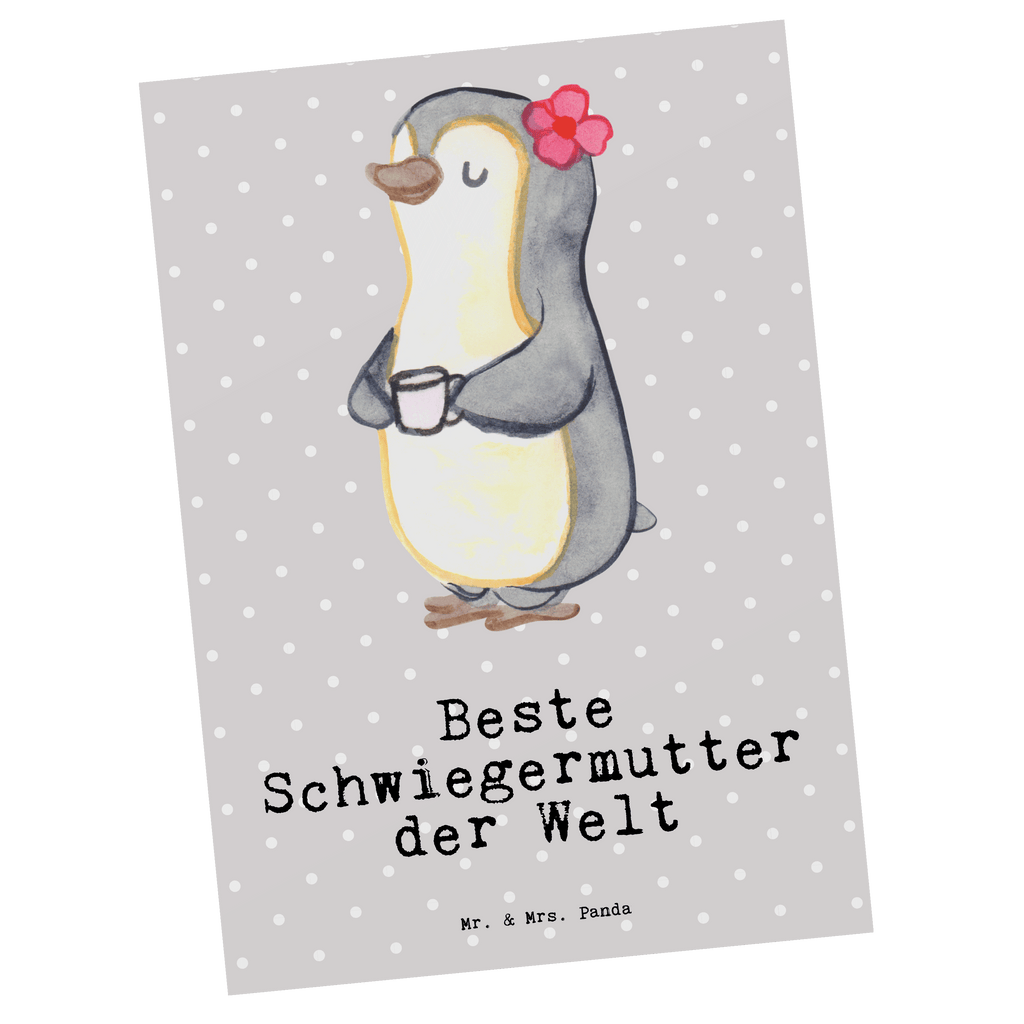 Postkarte Pinguin Beste Schwiegermutter der Welt Postkarte, Karte, Geschenkkarte, Grußkarte, Einladung, Ansichtskarte, Geburtstagskarte, Einladungskarte, Dankeskarte, Ansichtskarten, Einladung Geburtstag, Einladungskarten Geburtstag, für, Dankeschön, Geschenk, Schenken, Geburtstag, Geburtstagsgeschenk, Geschenkidee, Danke, Bedanken, Mitbringsel, Freude machen, Geschenktipp, Schwiegermutter, Schwiegermama, Schwiegereltern, Mama, Mutter, Mutter des Ehepartners, angeheiratet