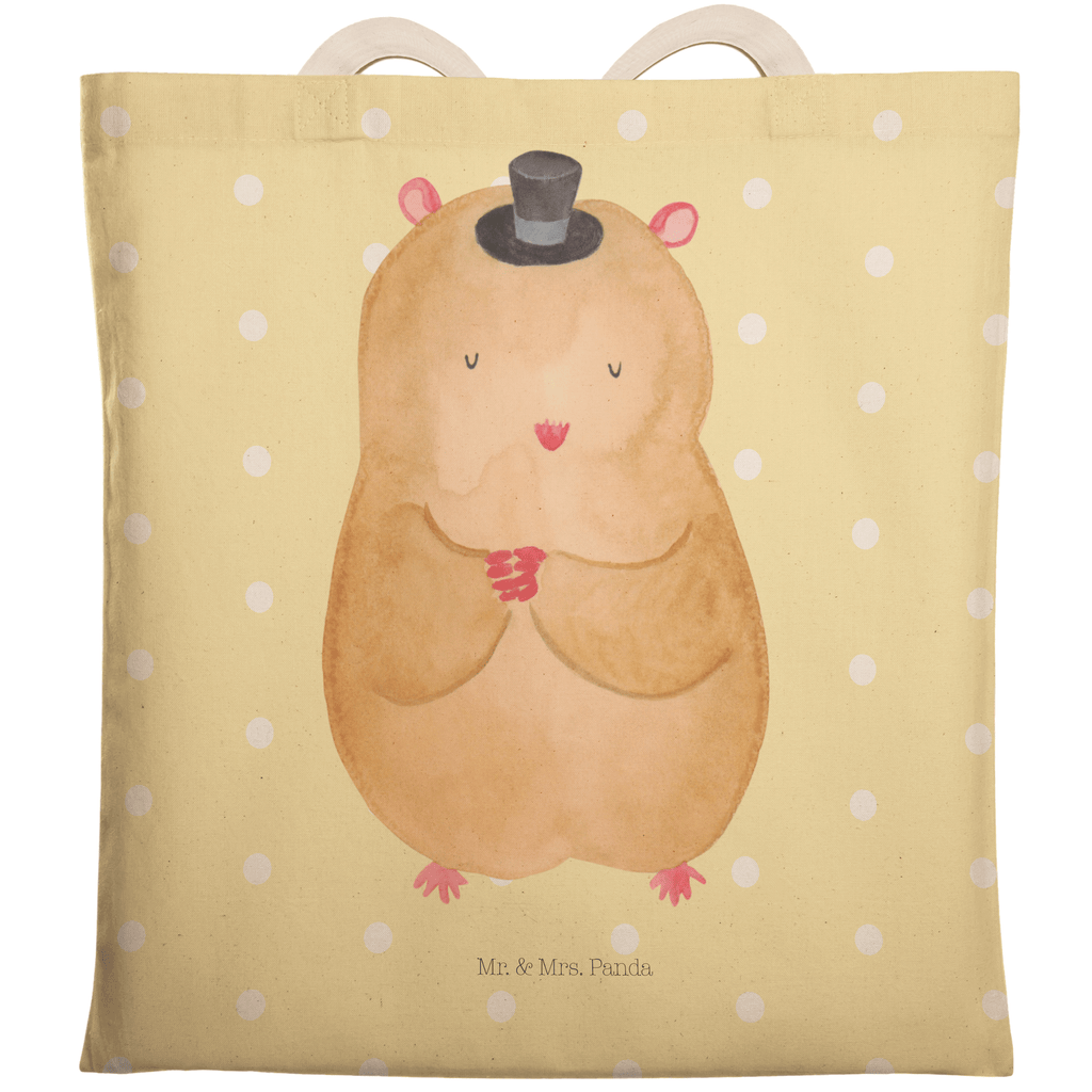 Einkaufstasche Hamster Hut Tragetasche, Tasche, Beutel, Stofftasche, Baumwolltasche, Umhängetasche, Shopper, Einkaufstasche, Beuteltasche, Tiermotive, Gute Laune, lustige Sprüche, Tiere, Hamster, Hut, Magier, Zylinder, Zwerghamster, Zauberer