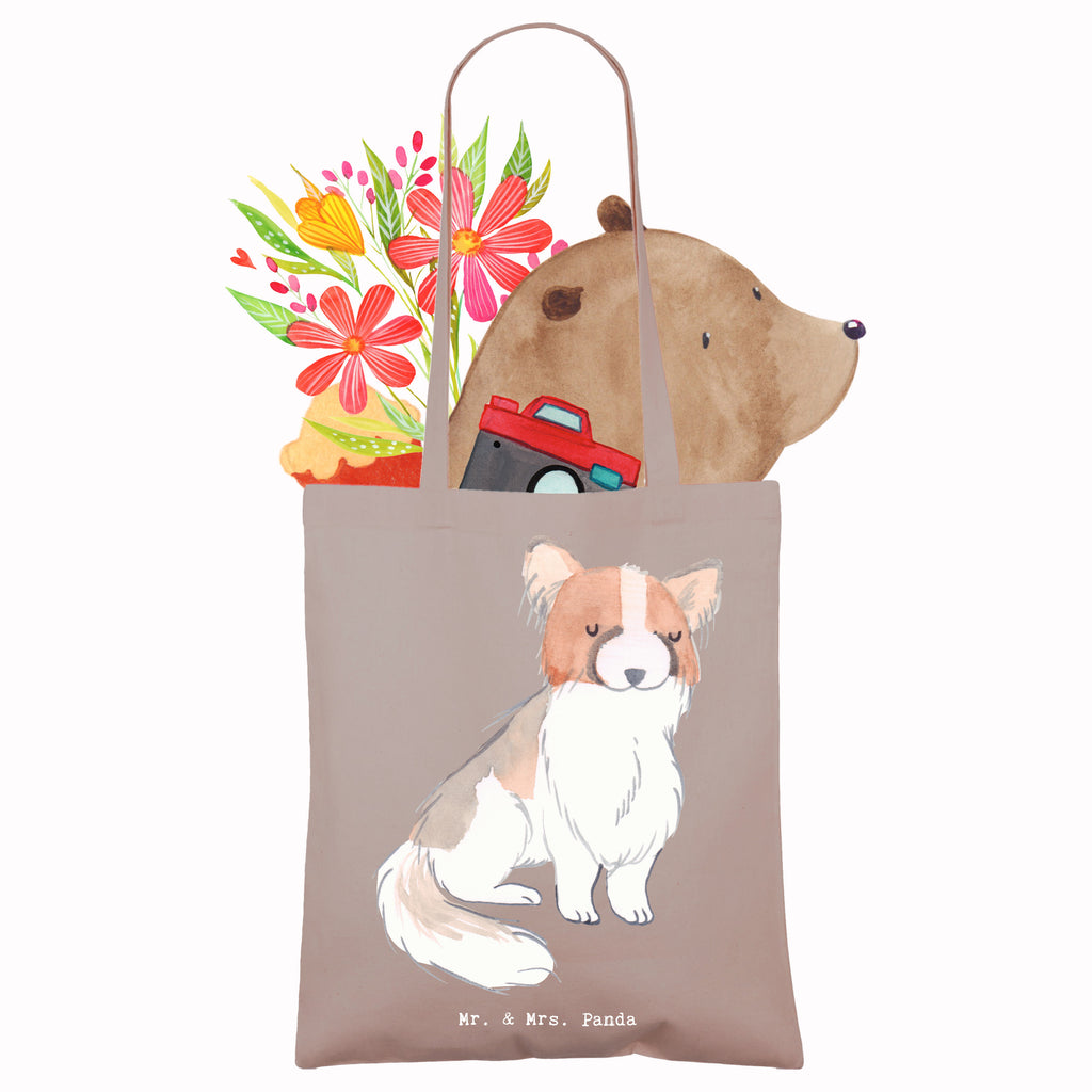 Tragetasche Papillon Moment Beuteltasche, Beutel, Einkaufstasche, Jutebeutel, Stoffbeutel, Hund, Hunderasse, Rassehund, Hundebesitzer, Geschenk, Tierfreund, Schenken, Welpe, Kontinentaler Zwergspaniel, Papillon