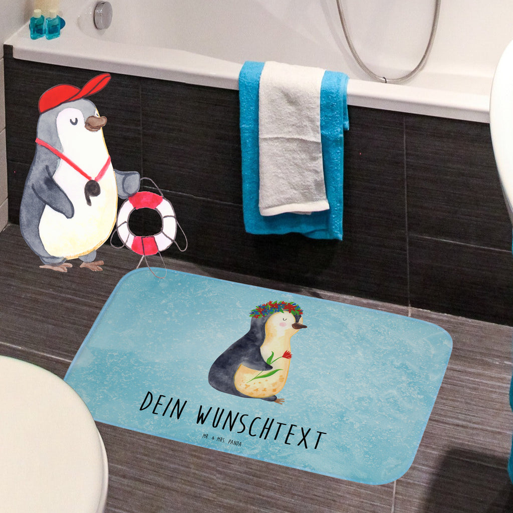 Personalisierter Badvorleger Pinguin Blumenkranz Personalisierte Badematte, Personalisierter Badteppich, Personalisierter Duschvorleger, Personalisierter Badezimmerteppich, Personalisierter Badezimmermatte, Personalisierter Badvorleger, Personalisierter Duschmatte, Personalisierter Duschteppich, Badematte mit Namen, Badteppich mit Namen, Duschvorleger mit Namen, Badezimmerteppich mit Namen, Badezimmermatte mit Namen, Badvorleger mit Namen, Duschmatte mit Namen, Duschteppich mit Namen, Wunschtext, Badvorleger selbst bedrucken, Wunschname, Personalisieren, Pinguin, Pinguine, Blumenkranz, Universum, Leben, Wünsche, Ziele, Lebensziele, Motivation, Lebenslust, Liebeskummer, Geschenkidee