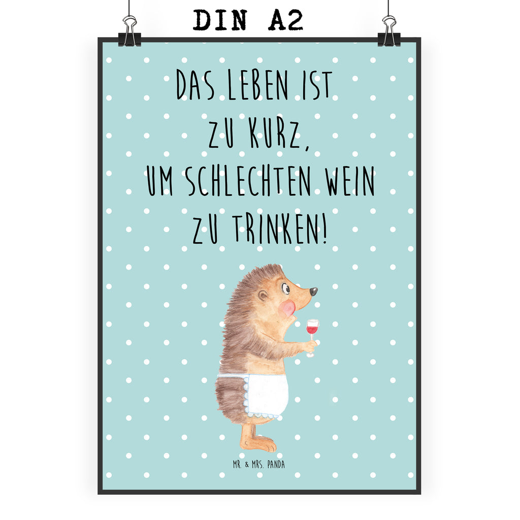 Poster Igel mit Wein Poster, Wandposter, Bild, Wanddeko, Küchenposter, Kinderposter, Wanddeko Bild, Raumdekoration, Wanddekoration, Handgemaltes Poster, Mr. & Mrs. Panda Poster, Designposter, Kunstdruck, Posterdruck, Tiermotive, Gute Laune, lustige Sprüche, Tiere, Wein Spruch, Igel, Geschenk Weintrinker, Geschenk Weinliebhaber, Wein Deko, Weinglas, Rotwein, Weißwein, Wein trinken