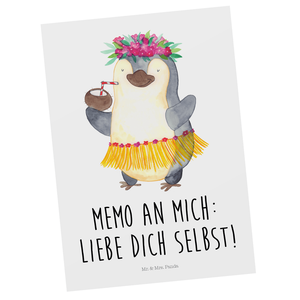 Postkarte Pinguin Kokosnuss Postkarte, Karte, Geschenkkarte, Grußkarte, Einladung, Ansichtskarte, Geburtstagskarte, Einladungskarte, Dankeskarte, Ansichtskarten, Einladung Geburtstag, Einladungskarten Geburtstag, Pinguin, Aloha, Hawaii, Urlaub, Kokosnuss, Pinguine