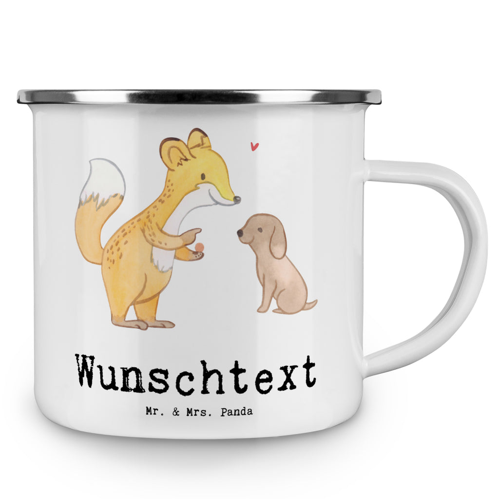 Personalisierte Emaille Tasse Fuchs Hundetraining Emaille Tasse personalisiert, Emaille Tasse mit Namen, Campingtasse personalisiert, Namenstasse, Campingtasse bedrucken, Campinggeschirr personalsisert, tasse mit namen, personalisierte tassen, personalisierte tasse, tasse selbst gestalten, tasse bedrucken, tassen bedrucken, Geschenk, Sport, Sportart, Hobby, Schenken, Danke, Dankeschön, Auszeichnung, Gewinn, Sportler, Hundetraining, Hundeerziehung, Hundeschule, Welpenschule, Hundeprüfung