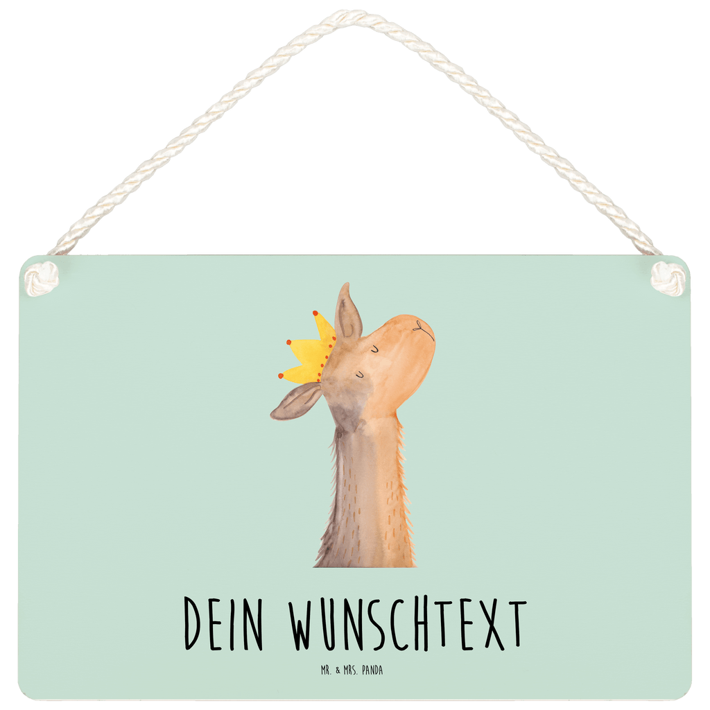 Personalisiertes Deko Schild Lamakopf König Dekoschild, Deko Schild, Schild, Tür Schild, Türschild, Holzschild, Wandschild, Wanddeko, Lama, Alpaka, Lamas, König, Königin, Freundin, Mama, Papa, Büro Kollege, Kollegin, Chef, Vorgesetzter, Abi, Abitur