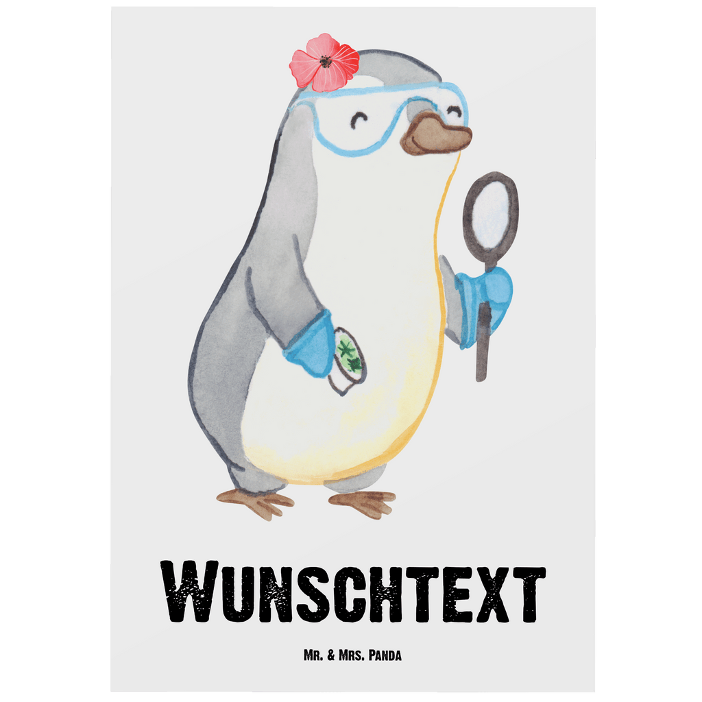 Personalisierte Postkarte Biologin mit Herz Postkarte mit Namen, Postkarte bedrucken, Postkarte mit Wunschtext, Postkarte personalisierbar, Geschenkkarte mit Namen, Grußkarte mit Namen, Karte mit Namen, Einladung mit Namen, Ansichtskarte mit Namen, Geschenkkarte mit Wunschtext, Grußkarte mit Wunschtext, Karte mit Wunschtext, Einladung mit Wunschtext, Ansichtskarte mit Wunschtext, Beruf, Ausbildung, Jubiläum, Abschied, Rente, Kollege, Kollegin, Geschenk, Schenken, Arbeitskollege, Mitarbeiter, Firma, Danke, Dankeschön, Biologin, Biologie, Naturwissenschaftlerin, Labor, Studium, Bachelor, Master