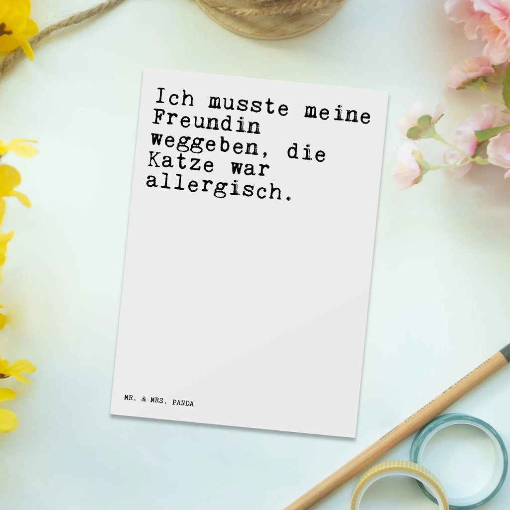 Postkarte Ich musste meine Freundin... Postkarte, Karte, Geschenkkarte, Grußkarte, Einladung, Ansichtskarte, Geburtstagskarte, Einladungskarte, Dankeskarte, Ansichtskarten, Einladung Geburtstag, Einladungskarten Geburtstag, Spruch, Sprüche, lustige Sprüche, Weisheiten, Zitate, Spruch Geschenke, Glizer Spruch Sprüche Weisheiten Zitate Lustig Weisheit Worte