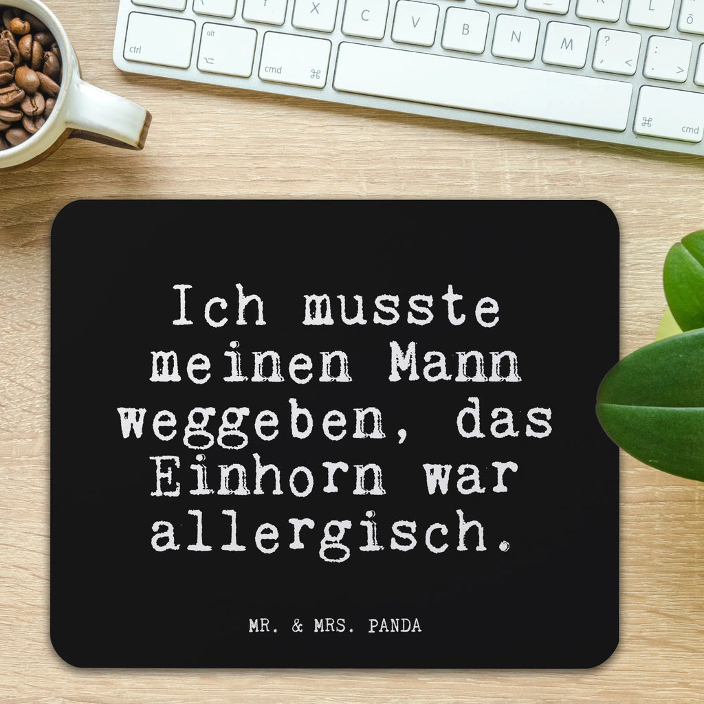 Mauspad Fun Talk Ich musste meinen Mann weggeben, das Einhorn war allergisch. Mousepad, Computer zubehör, Büroausstattung, PC Zubehör, Arbeitszimmer, Mauspad, Einzigartiges Mauspad, Designer Mauspad, Mausunterlage, Mauspad Büro, Spruch, Sprüche, lustige Sprüche, Weisheiten, Zitate, Spruch Geschenke, Glizer Spruch Sprüche Weisheiten Zitate Lustig Weisheit Worte