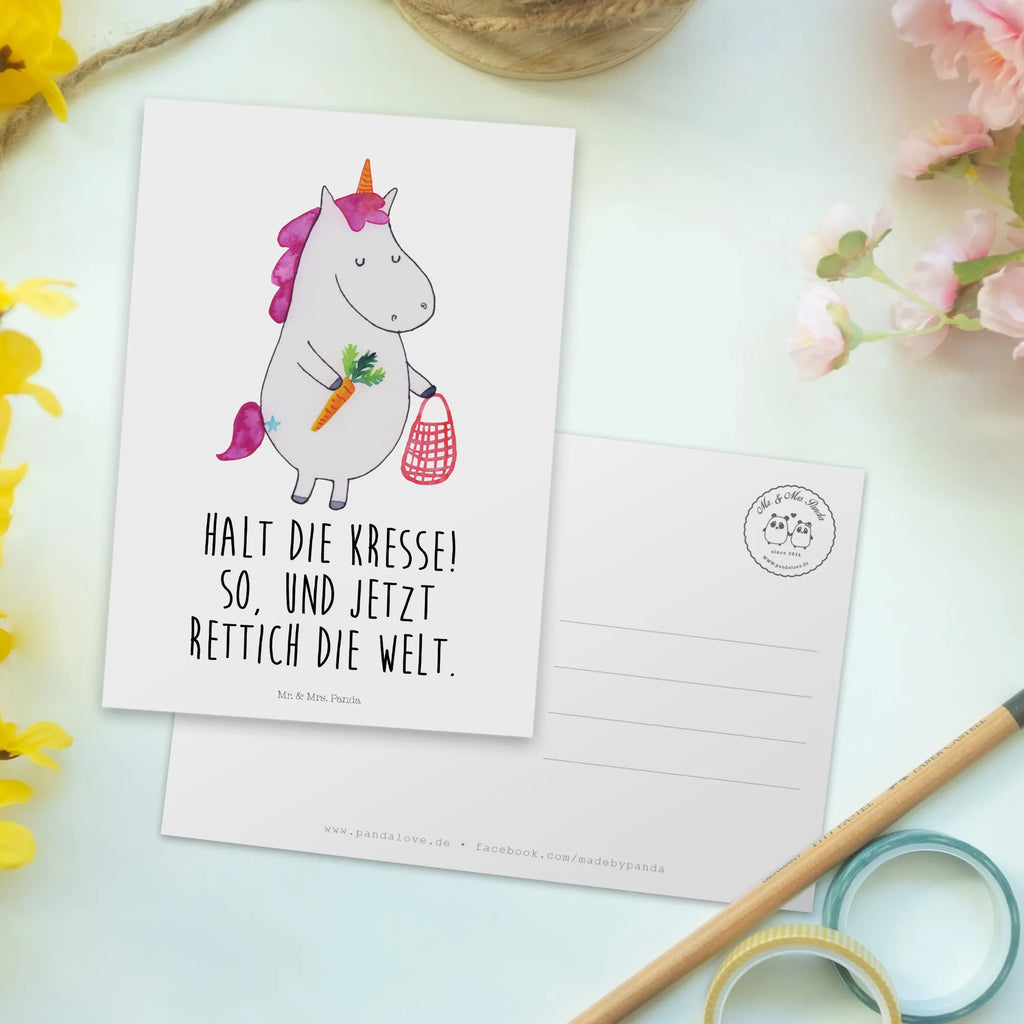 Postkarte Einhorn Gemüse Postkarte, Karte, Geschenkkarte, Grußkarte, Einladung, Ansichtskarte, Geburtstagskarte, Einladungskarte, Dankeskarte, Ansichtskarten, Einladung Geburtstag, Einladungskarten Geburtstag, Einhorn, Einhörner, Einhorn Deko, Pegasus, Unicorn, Biomarkt, Bio, Gemüse, Wochenmarkt