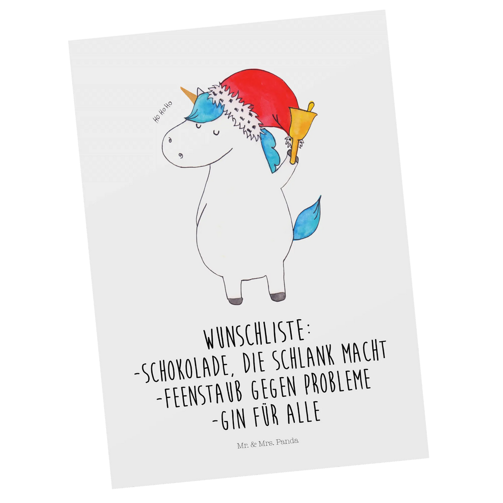 Postkarte Einhorn Weihnachtsmann Postkarte, Karte, Geschenkkarte, Grußkarte, Einladung, Ansichtskarte, Geburtstagskarte, Einladungskarte, Dankeskarte, Ansichtskarten, Einladung Geburtstag, Einladungskarten Geburtstag, Einhorn, Einhörner, Einhorn Deko, Pegasus, Unicorn, Gin, Schokolade, Schoki, Weihnachten, Weihnachtsmann, Nikolaus, Wunschzettel, Wunschliste, Feenstaub