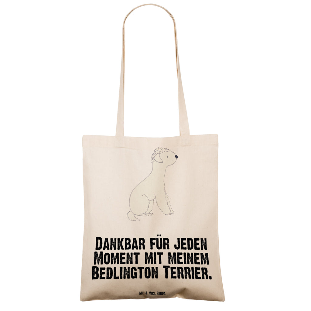 Tragetasche Bedlington Terrier Moment Beuteltasche, Beutel, Einkaufstasche, Jutebeutel, Stoffbeutel, Tasche, Shopper, Umhängetasche, Strandtasche, Schultertasche, Stofftasche, Tragetasche, Badetasche, Jutetasche, Einkaufstüte, Laptoptasche, Hund, Hunderasse, Rassehund, Hundebesitzer, Geschenk, Tierfreund, Schenken, Welpe, Bedlington Terrier, Terrier