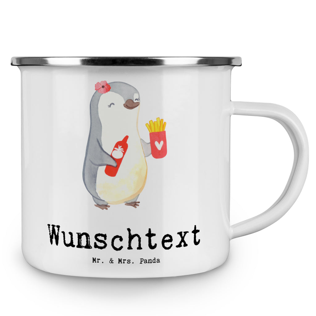 Personalisierte Emaille Tasse Imbissbesitzerin mit Herz Emaille Tasse personalisiert, Emaille Tasse mit Namen, Campingtasse personalisiert, Namenstasse, Campingtasse bedrucken, Campinggeschirr personalsisert, tasse mit namen, personalisierte tassen, personalisierte tasse, tasse selbst gestalten, tasse bedrucken, tassen bedrucken, Beruf, Ausbildung, Jubiläum, Abschied, Rente, Kollege, Kollegin, Geschenk, Schenken, Arbeitskollege, Mitarbeiter, Firma, Danke, Dankeschön, Imbissbesitzerin, Imibissverkäuferin, Pommesverkäuferin, Pommesliebe