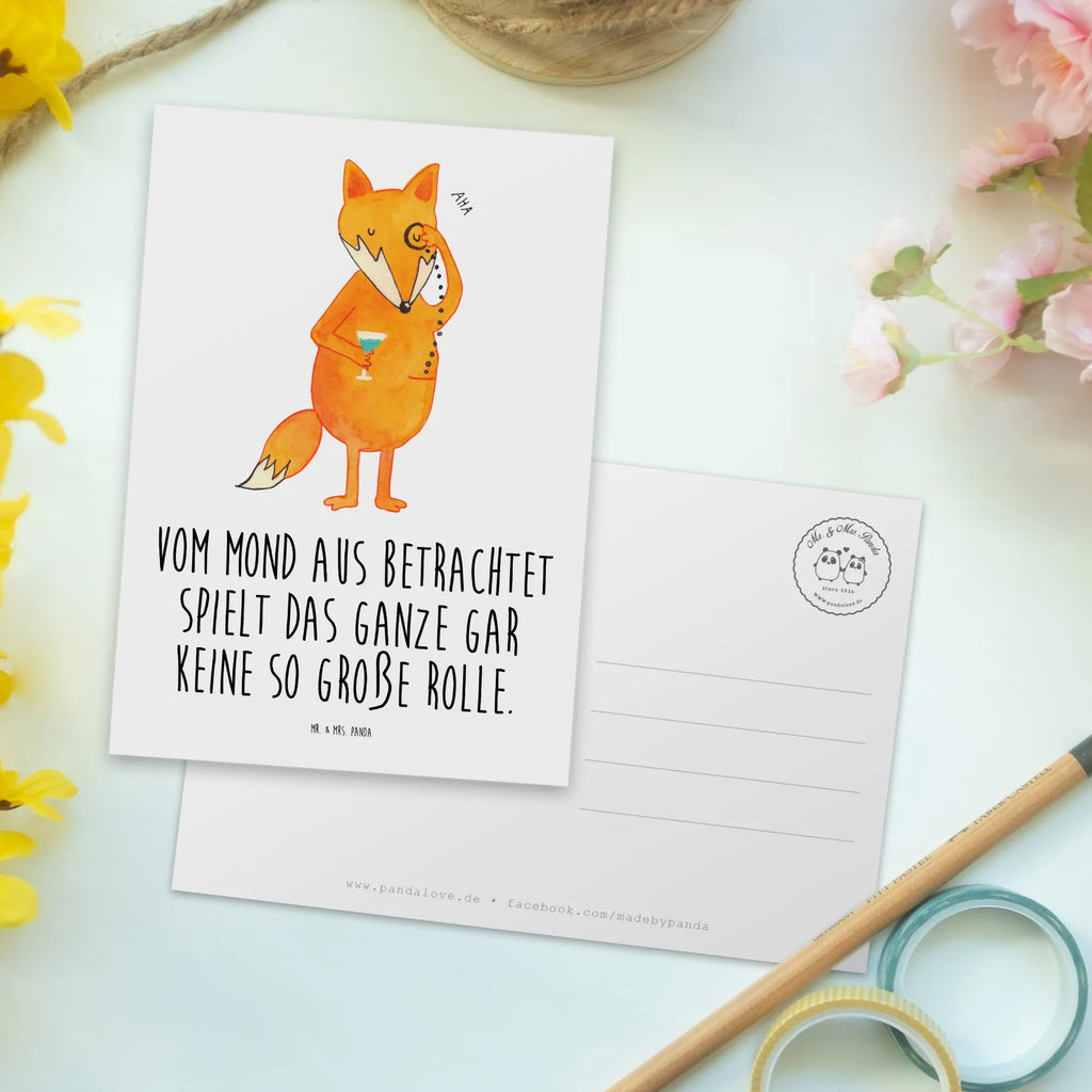 Postkarte Fuchs Lord Postkarte, Karte, Geschenkkarte, Grußkarte, Einladung, Ansichtskarte, Geburtstagskarte, Einladungskarte, Dankeskarte, Ansichtskarten, Einladung Geburtstag, Einladungskarten Geburtstag, Fuchs, Füchse, tröstende Worte, Spruch lustig, Liebeskummer Geschenk, Motivation Spruch, Problemlösung