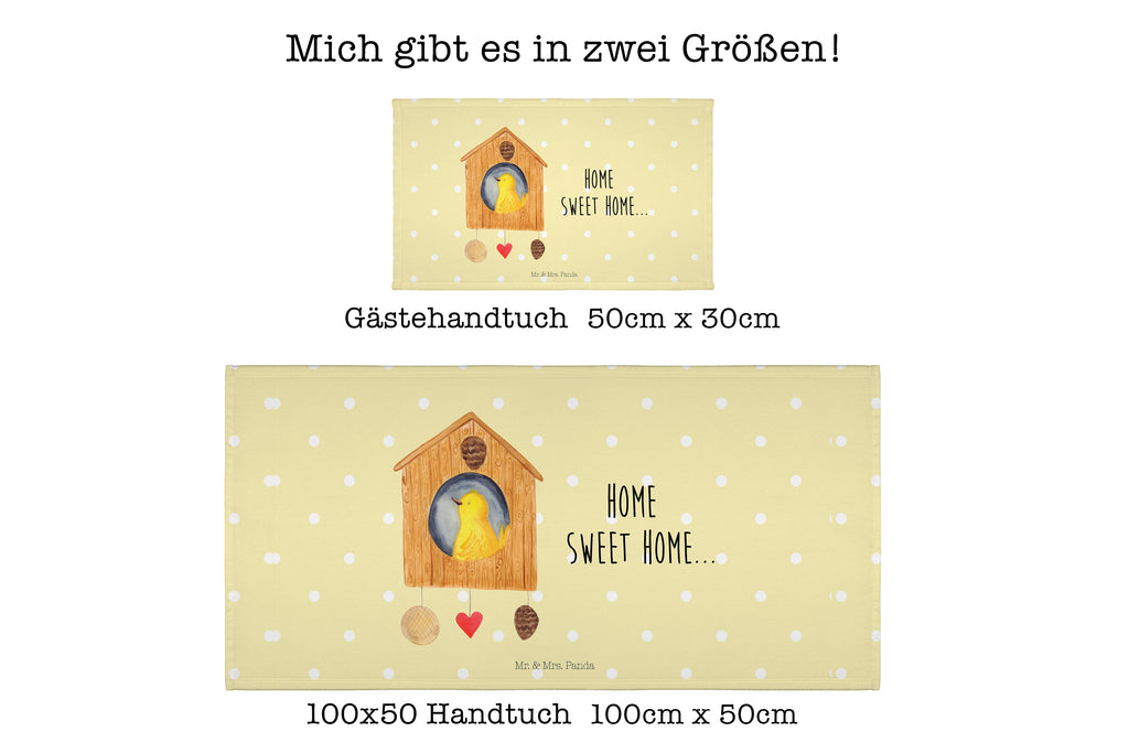 Handtuch Vogelhaus Home Handtuch, Badehandtuch, Badezimmer, Handtücher, groß, Kinder, Baby, Tiermotive, Gute Laune, lustige Sprüche, Tiere, Vogelhaus, Vogel, Home sweet Home, Einzug, Umzug, Geschenk, Einzugsgeschenk, Hausbau, Haus