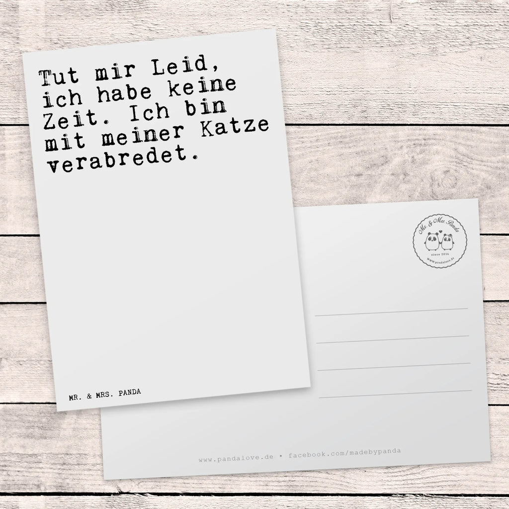 Postkarte Sprüche und Zitate Tut mir Leid, ich habe keine Zeit. Ich bin mit meiner Katze verabredet. Postkarte, Karte, Geschenkkarte, Grußkarte, Einladung, Ansichtskarte, Geburtstagskarte, Einladungskarte, Dankeskarte, Ansichtskarten, Einladung Geburtstag, Einladungskarten Geburtstag, Spruch, Sprüche, lustige Sprüche, Weisheiten, Zitate, Spruch Geschenke, Spruch Sprüche Weisheiten Zitate Lustig Weisheit Worte