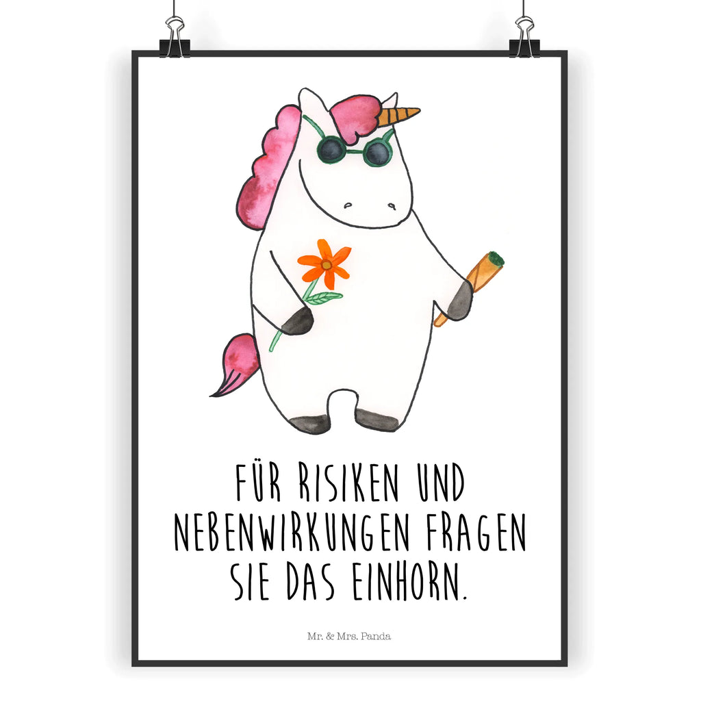 Poster Einhorn Woodstock Poster, Wandposter, Bild, Wanddeko, Küchenposter, Kinderposter, Wanddeko Bild, Raumdekoration, Wanddekoration, Handgemaltes Poster, Mr. & Mrs. Panda Poster, Designposter, Kunstdruck, Posterdruck, Einhorn, Einhörner, Einhorn Deko, Unicorn, Kiffen, Joint, Zigarette, Alkohol, Party, Spaß. lustig, witzig, Woodstock