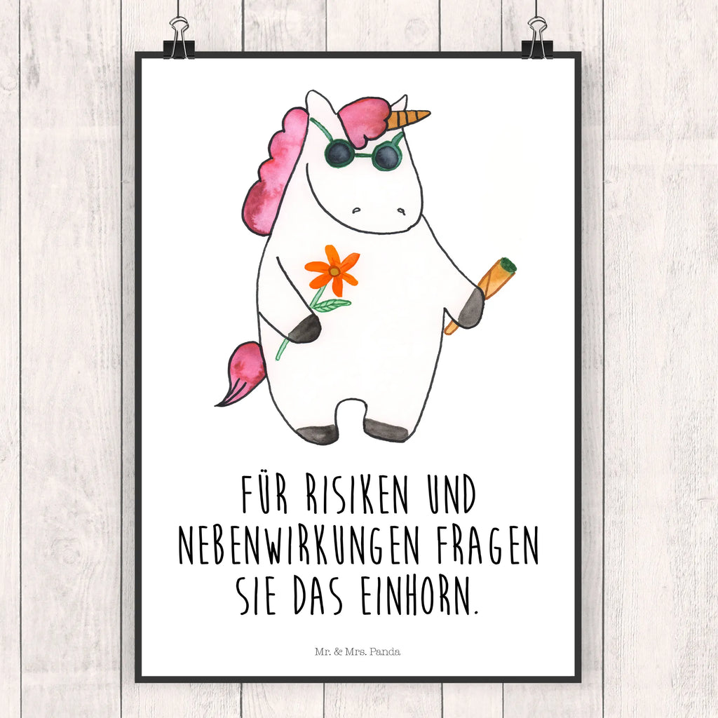 Poster Einhorn Woodstock Poster, Wandposter, Bild, Wanddeko, Küchenposter, Kinderposter, Wanddeko Bild, Raumdekoration, Wanddekoration, Handgemaltes Poster, Mr. & Mrs. Panda Poster, Designposter, Kunstdruck, Posterdruck, Einhorn, Einhörner, Einhorn Deko, Unicorn, Kiffen, Joint, Zigarette, Alkohol, Party, Spaß. lustig, witzig, Woodstock