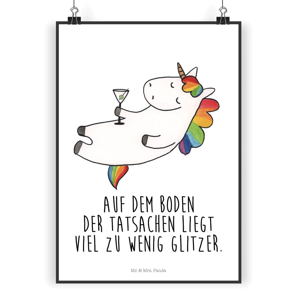 Poster Einhorn Cocktail Poster, Wandposter, Bild, Wanddeko, Küchenposter, Kinderposter, Wanddeko Bild, Raumdekoration, Wanddekoration, Handgemaltes Poster, Mr. & Mrs. Panda Poster, Designposter, Kunstdruck, Posterdruck, Einhorn, Einhörner, Einhorn Deko, Unicorn, Party, Spaß, Feiern, Caipirinha, Rum, Cuba Libre, Sekt, Freundin, Geburtstag, lustig, witzig, Spruch, Glitzer