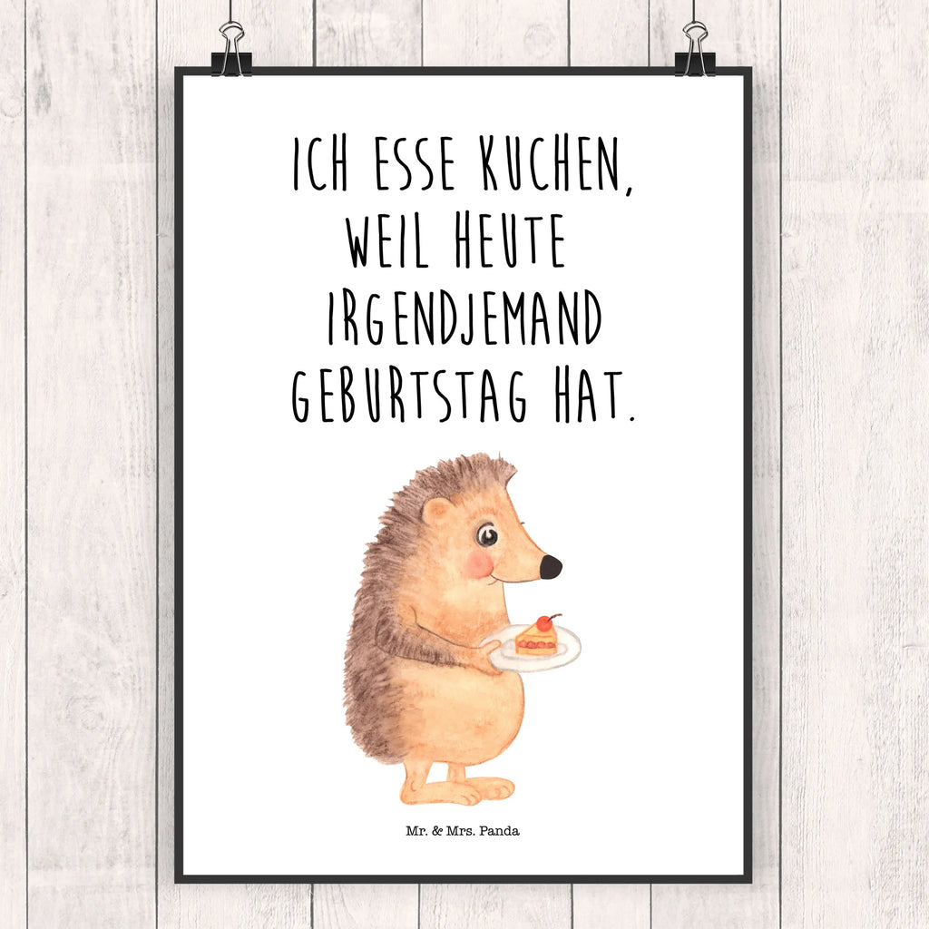 Poster Igel Kuchenstück Poster, Wandposter, Bild, Wanddeko, Küchenposter, Kinderposter, Wanddeko Bild, Raumdekoration, Wanddekoration, Handgemaltes Poster, Mr. & Mrs. Panda Poster, Designposter, Kunstdruck, Posterdruck, Tiermotive, Gute Laune, lustige Sprüche, Tiere, Igel, Essen Spruch, Kuchen, Backen Geschenk, Kuchen backen, Einladung Party, Geburtstagskuchen, Torte