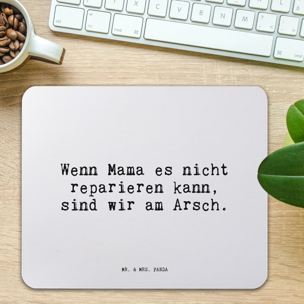 Mauspad Wenn Mama es nicht... Mousepad, Computer zubehör, Büroausstattung, PC Zubehör, Arbeitszimmer, Mauspad, Einzigartiges Mauspad, Designer Mauspad, Mausunterlage, Mauspad Büro, Spruch, Sprüche, lustige Sprüche, Weisheiten, Zitate, Spruch Geschenke, Spruch Sprüche Weisheiten Zitate Lustig Weisheit Worte