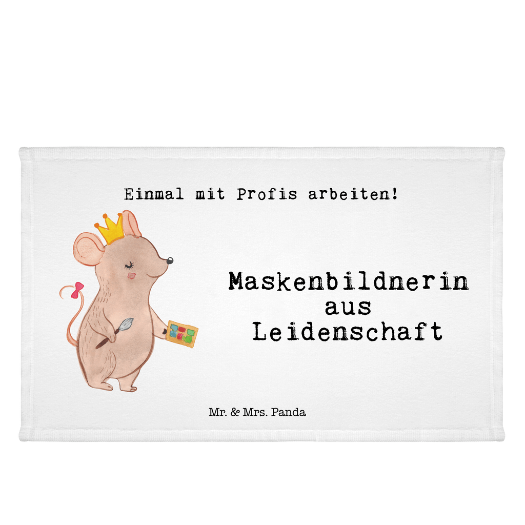 Handtuch Maskenbildnerin aus Leidenschaft Gästetuch, Reisehandtuch, Sport Handtuch, Frottier, Kinder Handtuch, Beruf, Ausbildung, Jubiläum, Abschied, Rente, Kollege, Kollegin, Geschenk, Schenken, Arbeitskollege, Mitarbeiter, Firma, Danke, Dankeschön, Kosmetikerin, Make Up Artist, Maskenbildnerin, Visagistin, Beauty Salon, Kosmetikstudio, Eröffnung